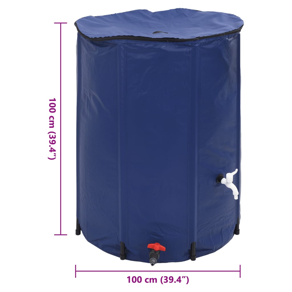 Vandens talpa su čiaupu, sulankstoma, 750l, PVC