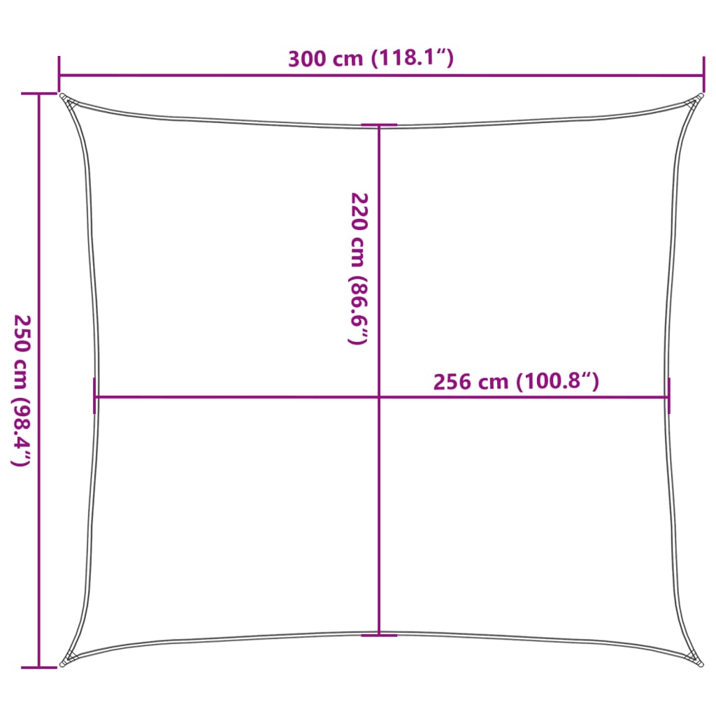 Burė nuo saulės, pilka, 3x2,5m, 100% oksfordo poliesteris