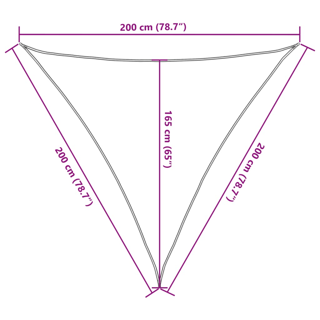 Burė nuo saulės, smėlio, 2x2x2m, 100% oksfordo poliesteris