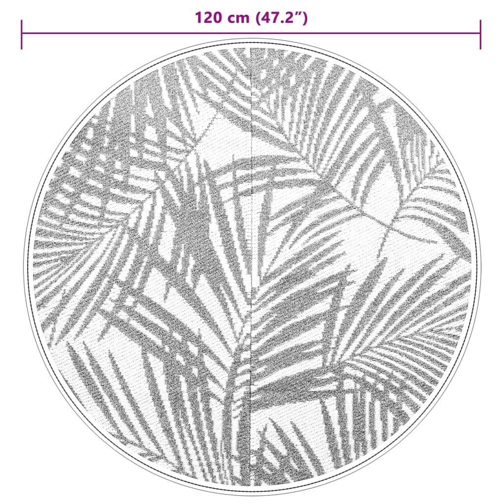 lauko kilimas ARAKIL žalias Ø120 cm PP