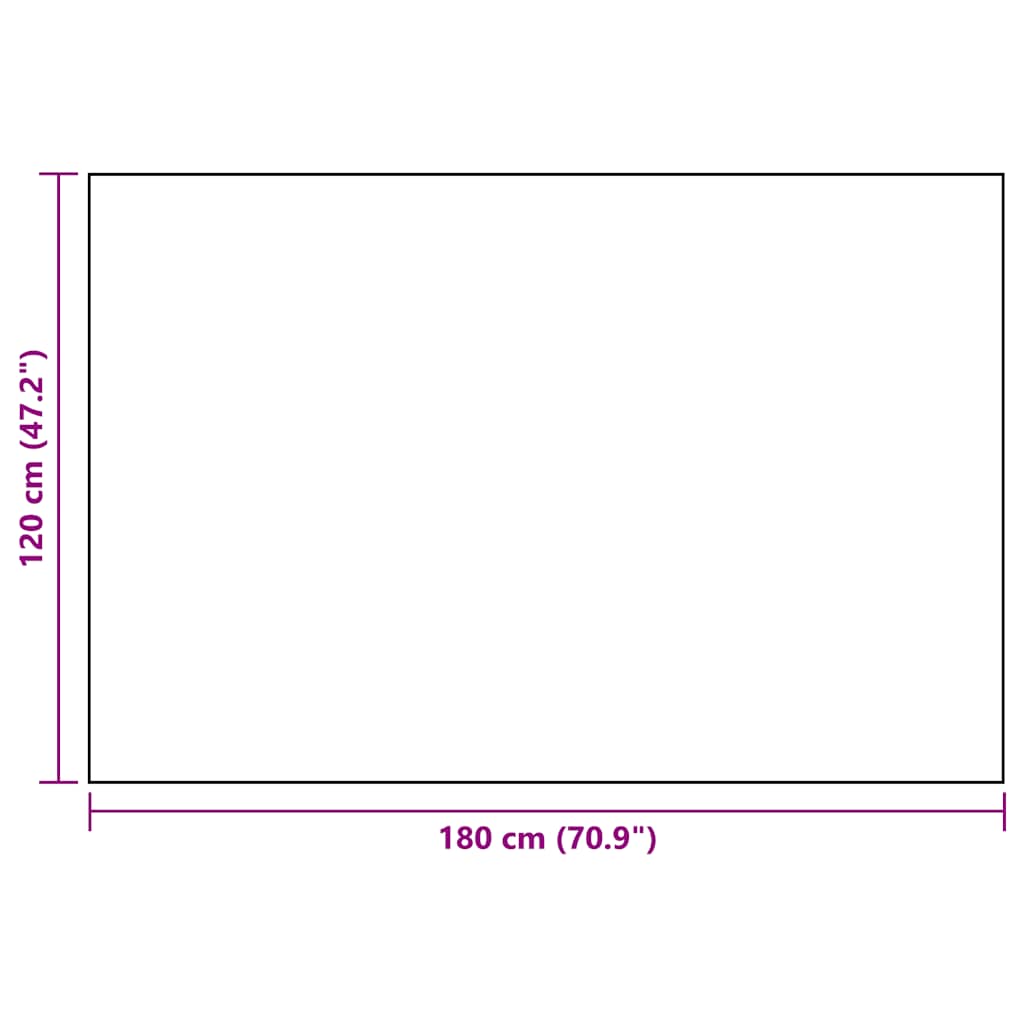 Lauko kilimas, ARAKIL baltos ir juodos spalvos, 120x180cm, PP