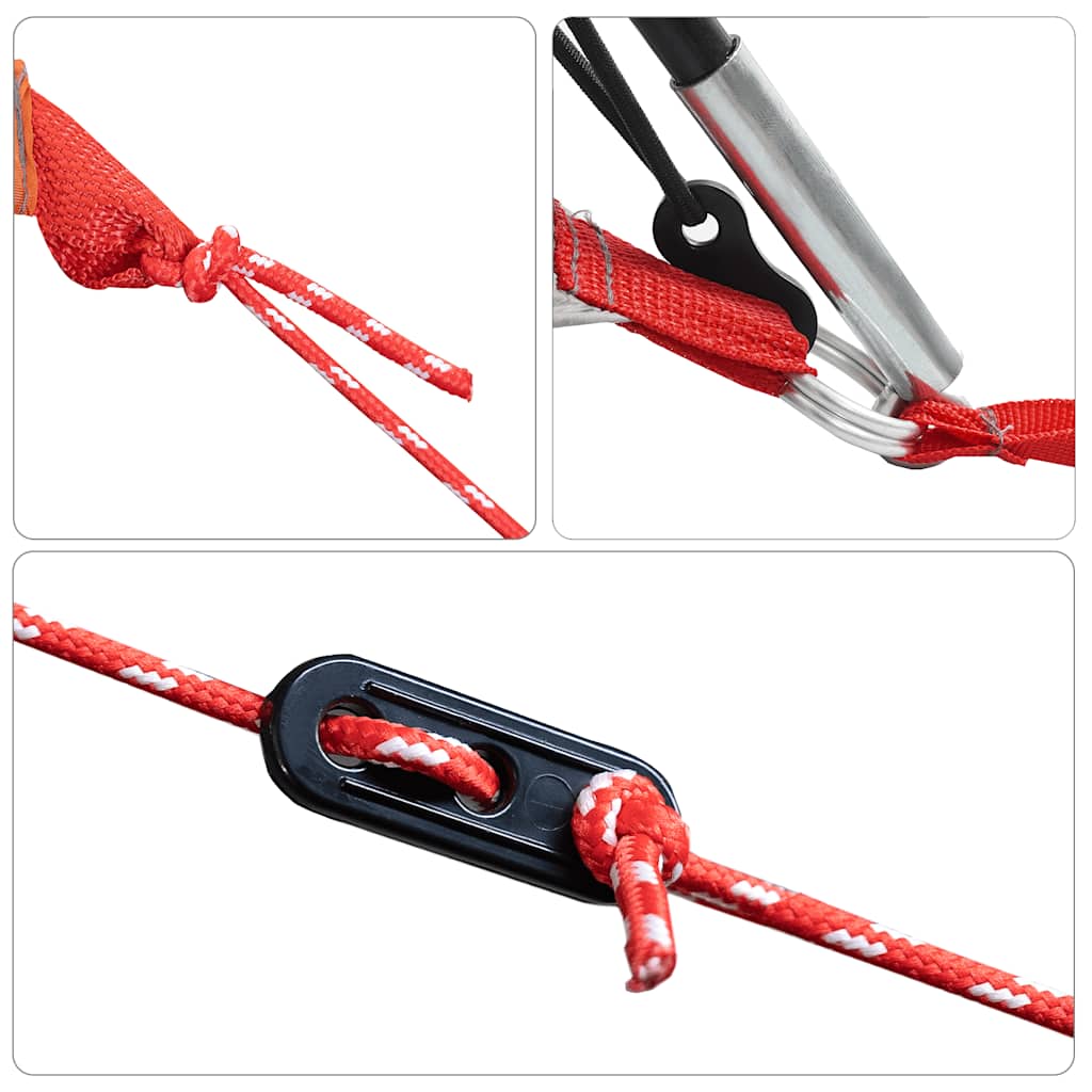 Stovyklavimo palapinė, oranžinė, aštuonvietė, atspari vandeniui