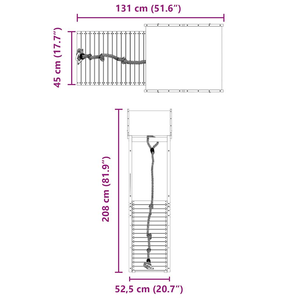 Lauko žaidimų aikštelės komplektas, douglas eglės masyvas