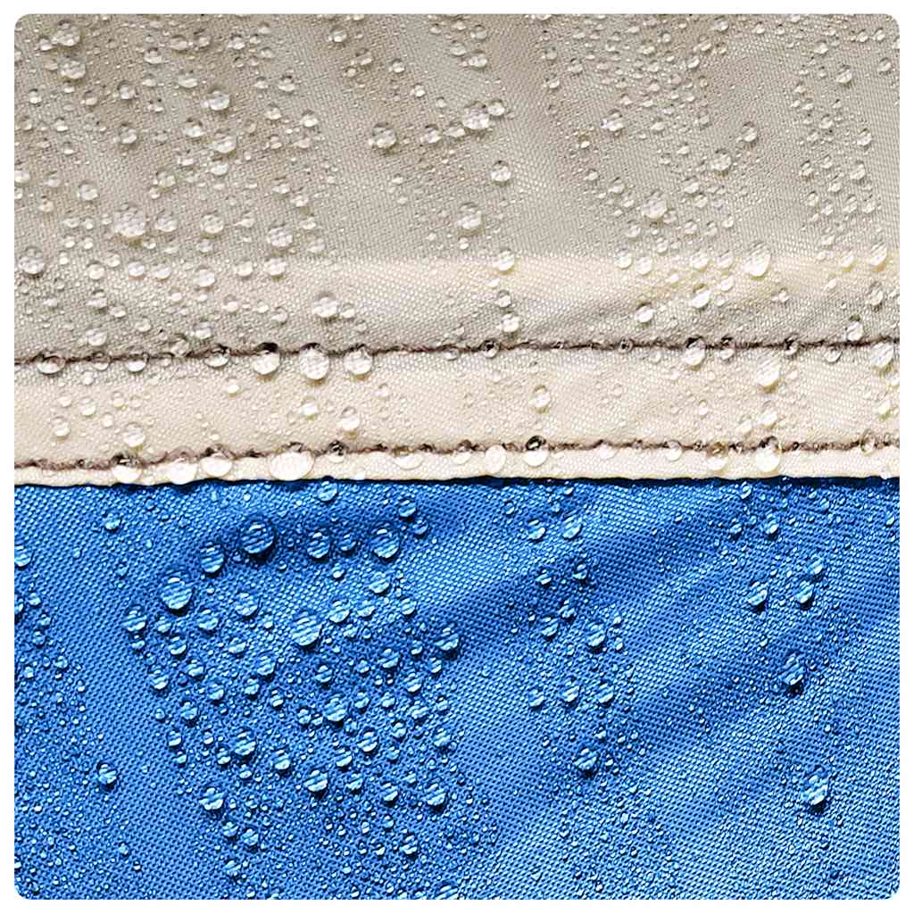 Paplūdimio palapinė, mėlyna, trivietė, atspari vandeniui