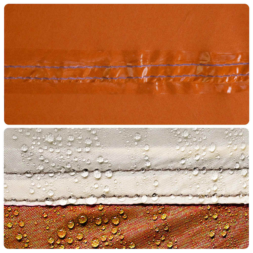 Šeimos palapinė, pilka/oranžinė, šešiavietė, atspari vandeniui