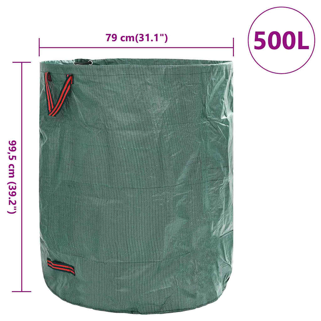 Sodo atliekų maišai 4 pcs Žalia 79 x 79 x 99,5 cm