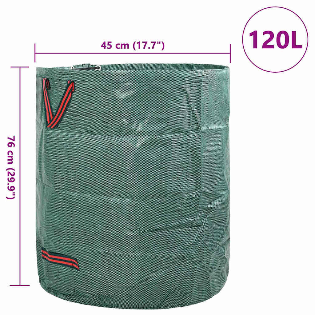 Sodo atliekų maišai 12 pcs Žalia 45 x 45 x 76 cm Polipropilenas