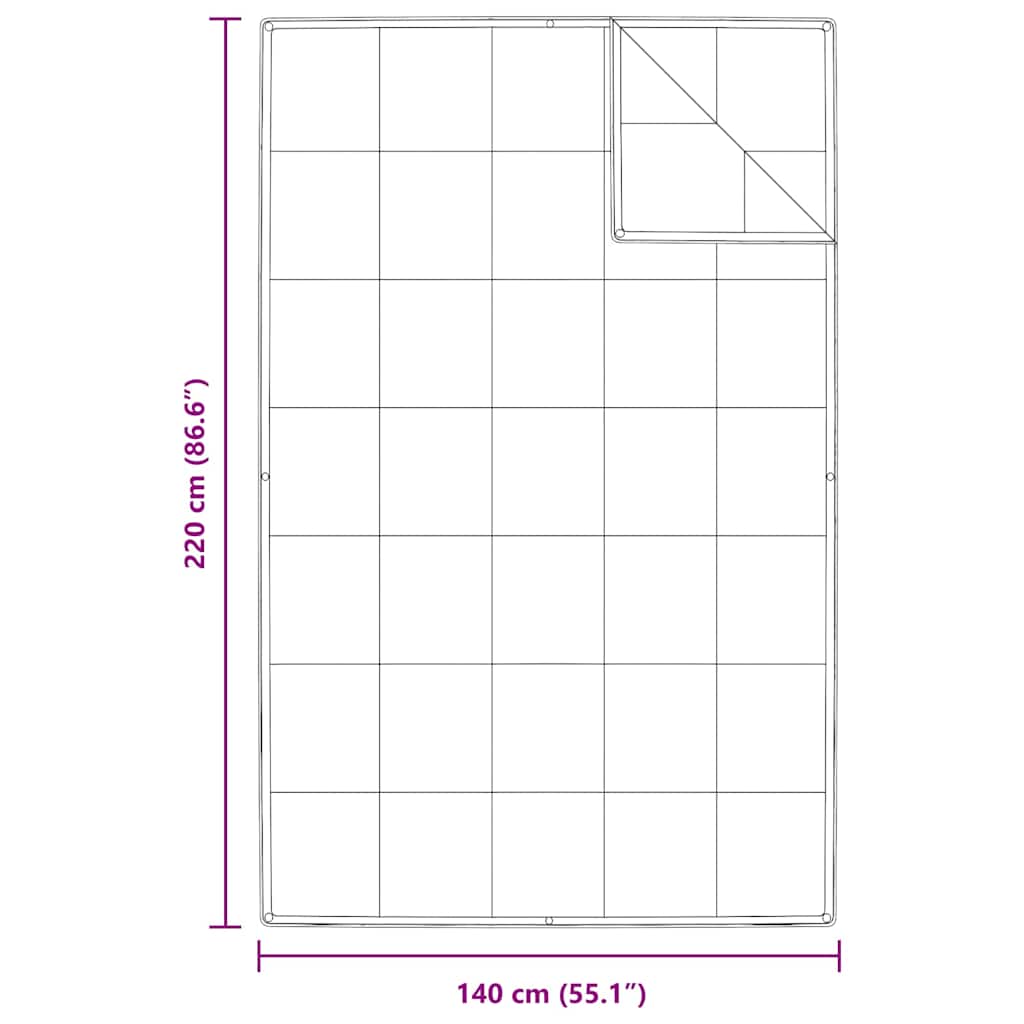 2-in-1 Antklodė Balta 140 x 220 cm Plunksna