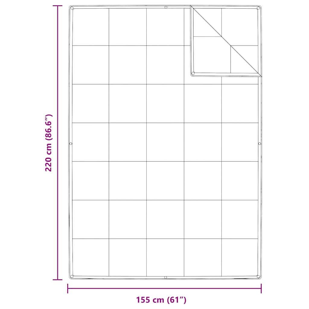 2-in-1 Antklodė Balta 155 x 220 cm Plunksna