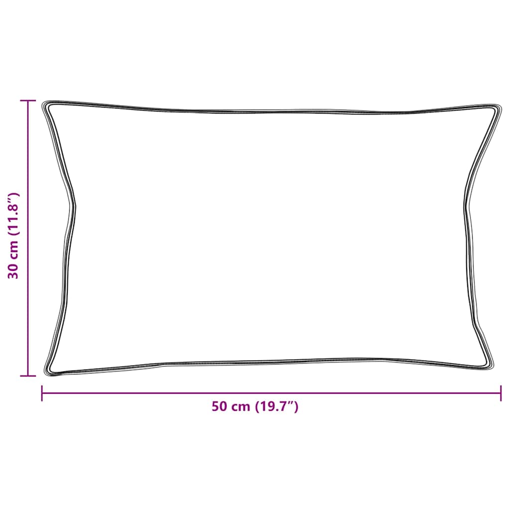 Pagalvė su pagalve 2 pcs Balta 30 x 50 cm Plunksna