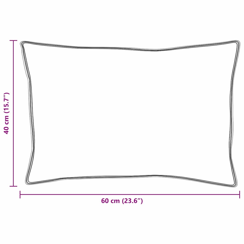 Pagalvė su pagalve 2 pcs Balta 40 x 60 cm Medvilnė