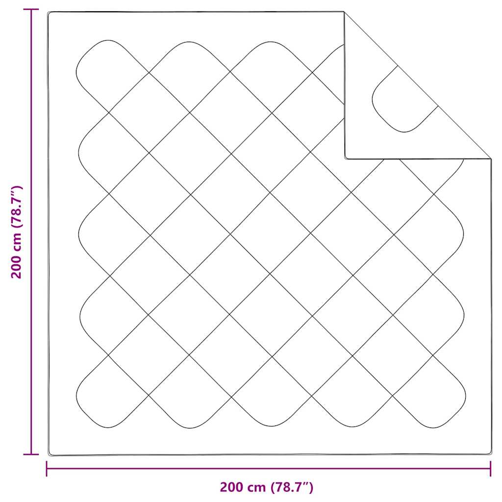 Antklodės ir užvalkalai Balta 200 x 200 cm Mikropluoštas