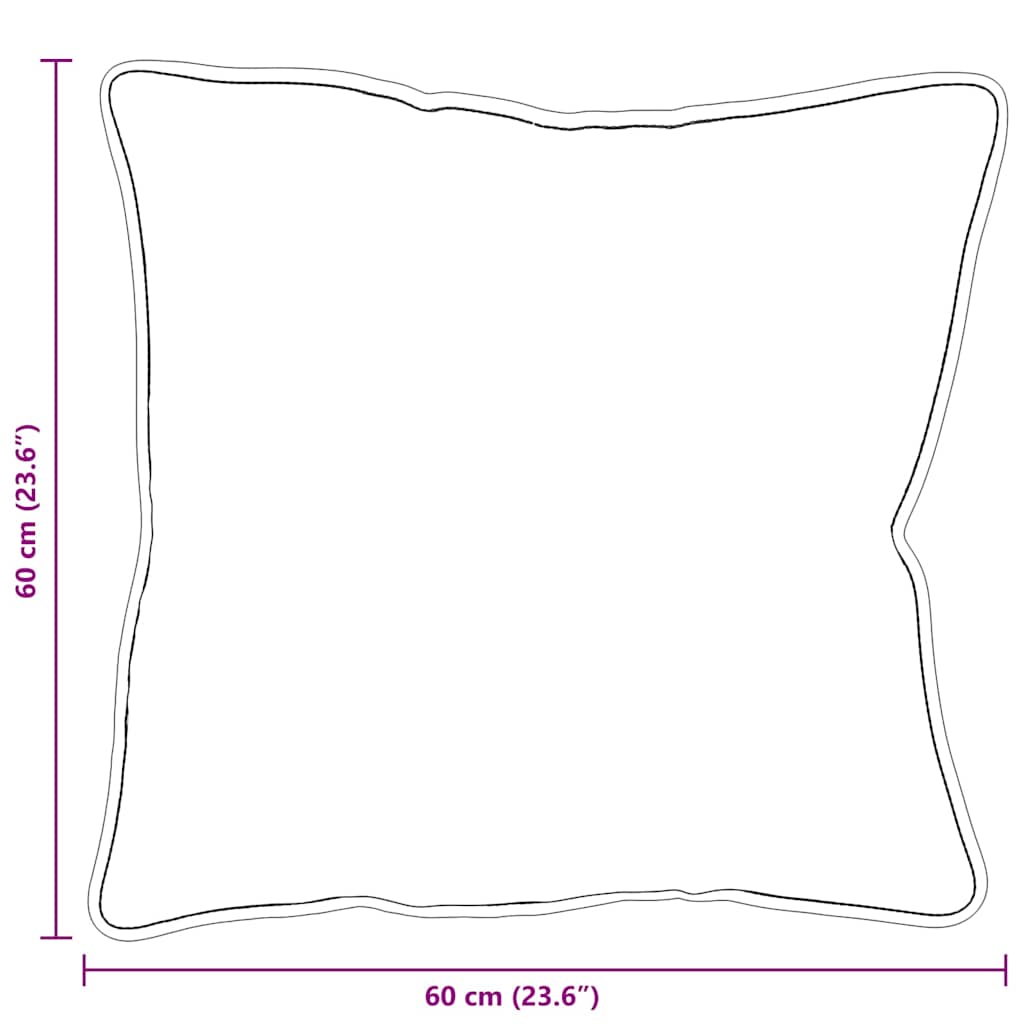 Pagalvės 2 pcs Balta 60 x 60 cm