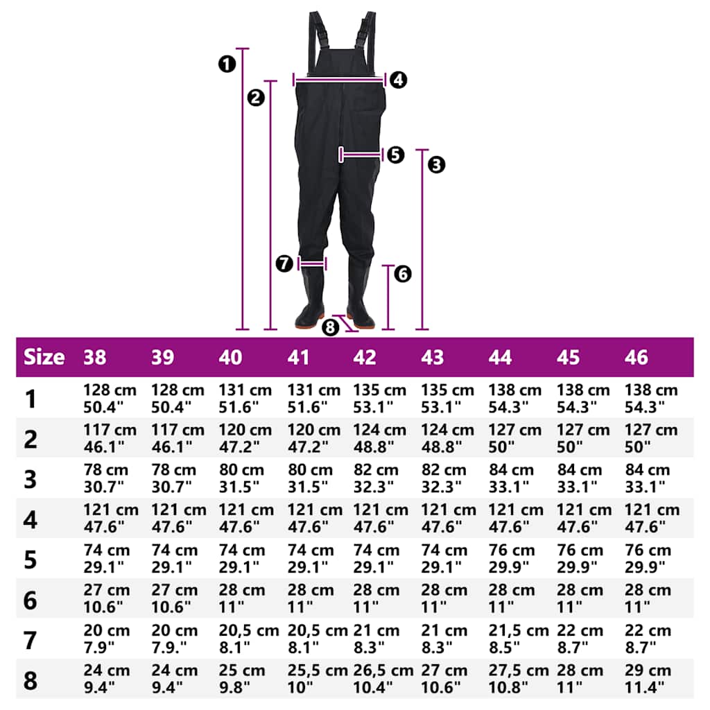 Bridbačiai su batais, juodos spalvos, 45 dydis