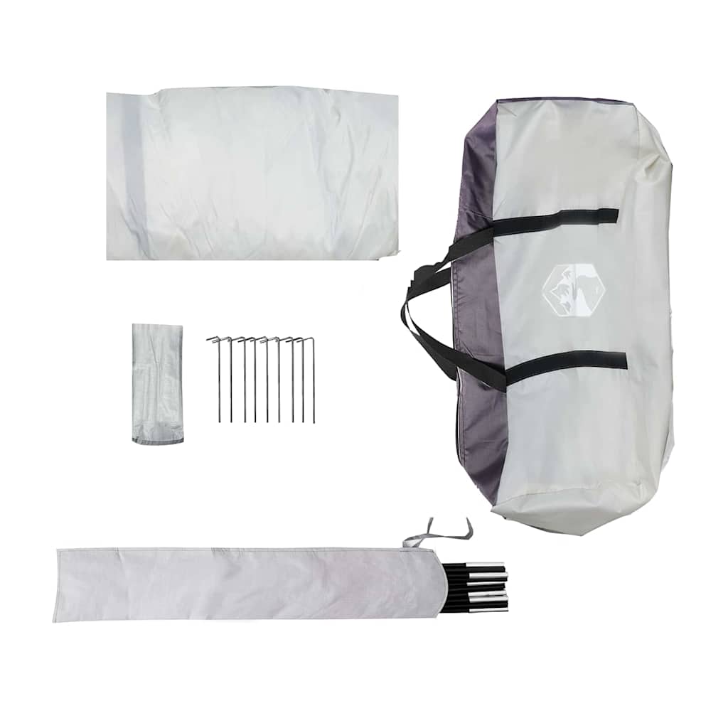 Palapinės su stogu Pilka 320 x 320 x 218 cm Poliesteris