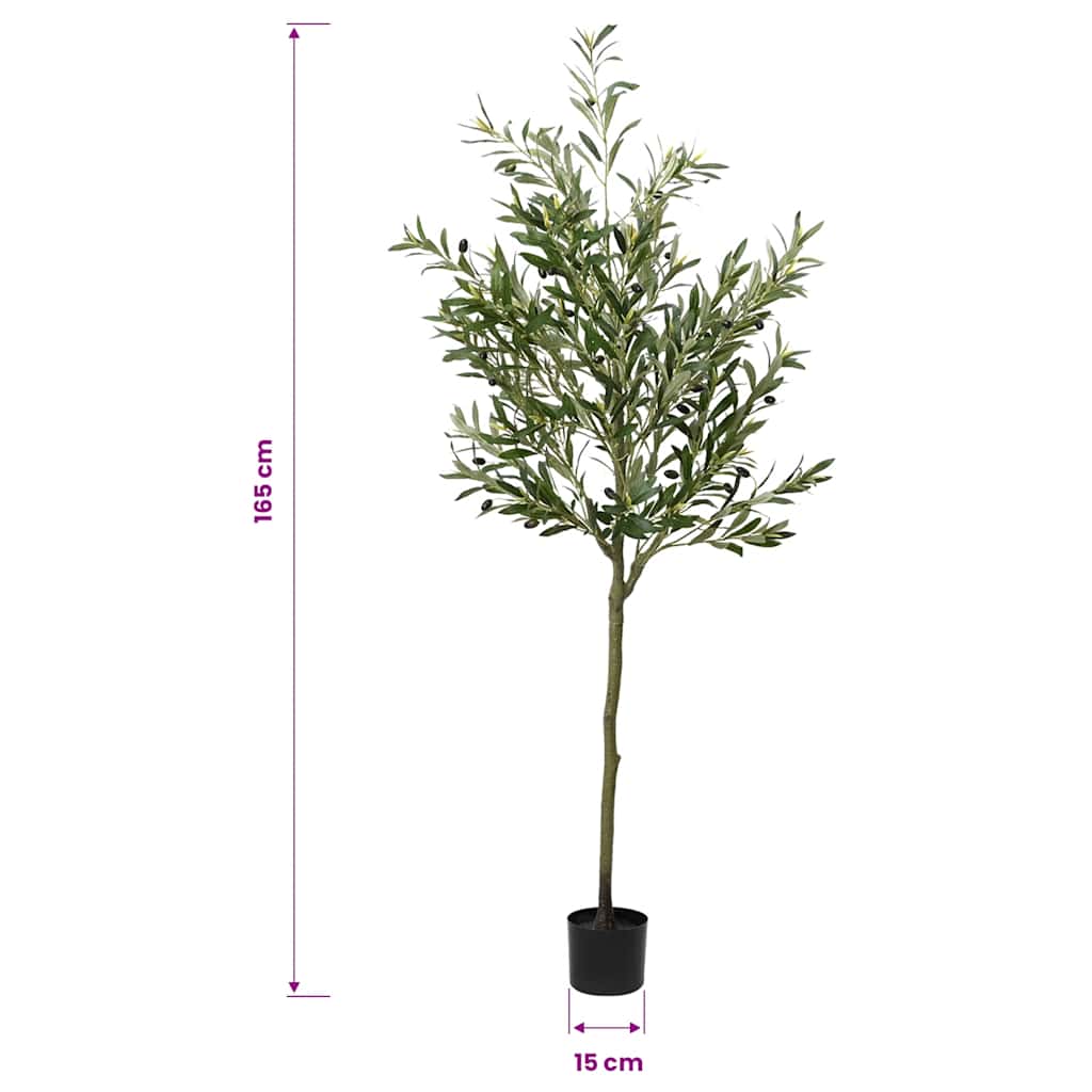 Dirbtinis alyvmedis, žalios spalvos, 180cm, 700 lapų