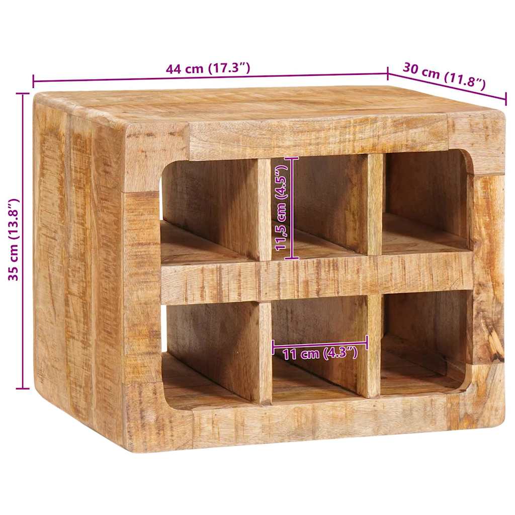 Vyno stovas Ruda 44 x 30 x 35 cm mango medienos masyvas