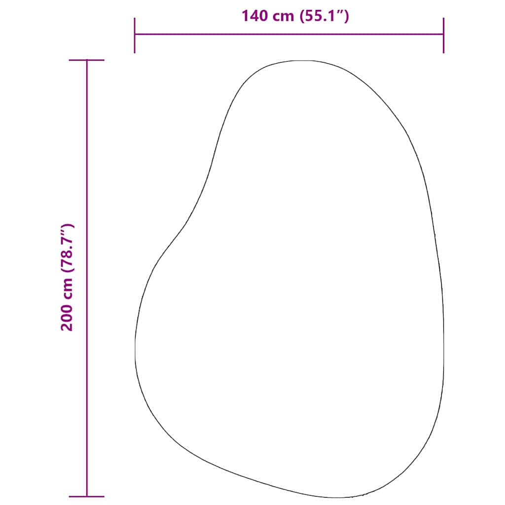 Kilimas HUARTE Pilka 140 x 200 cm Poliesteris