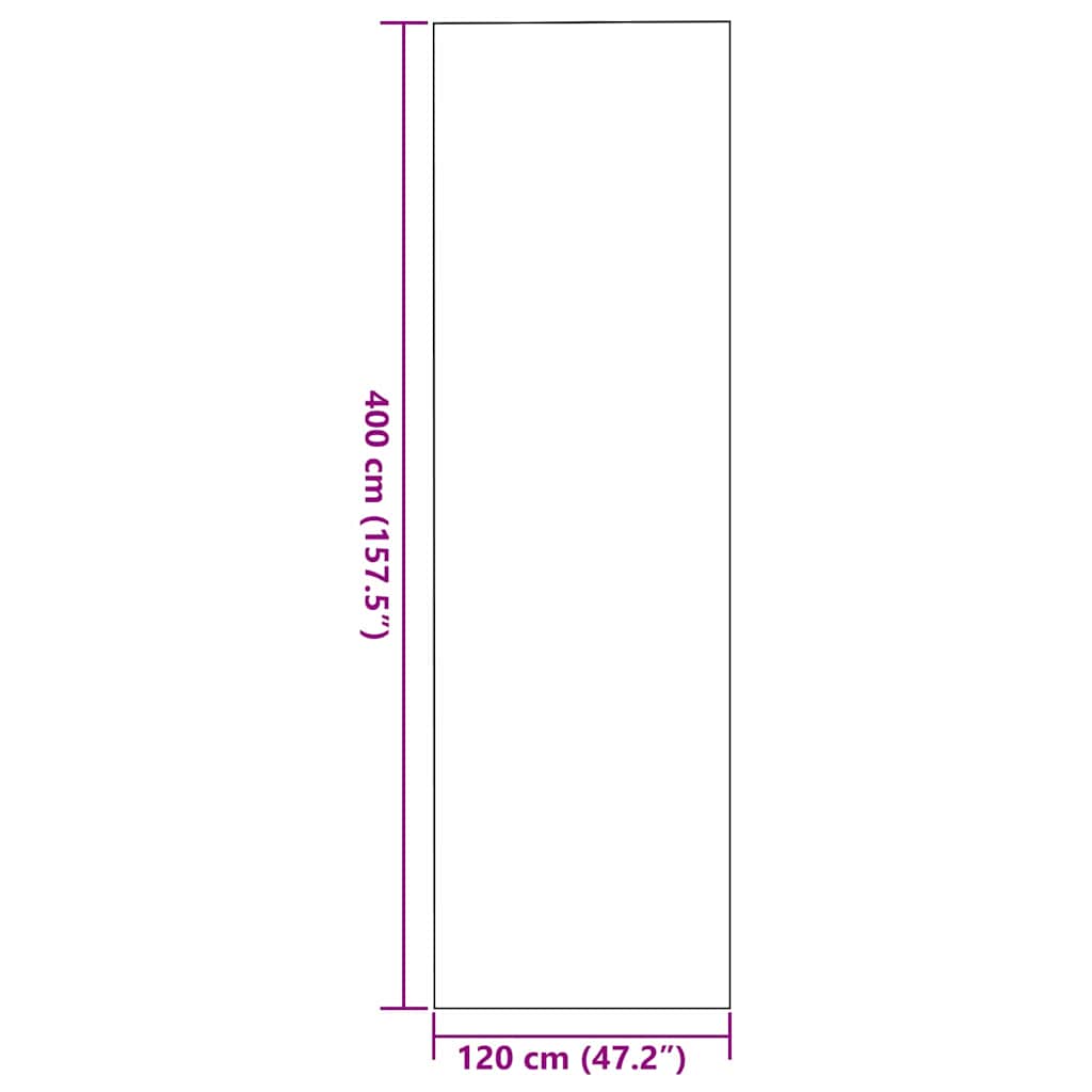 Durų kilimėlis Juoda 120 x 400 cm 100% poliamidas