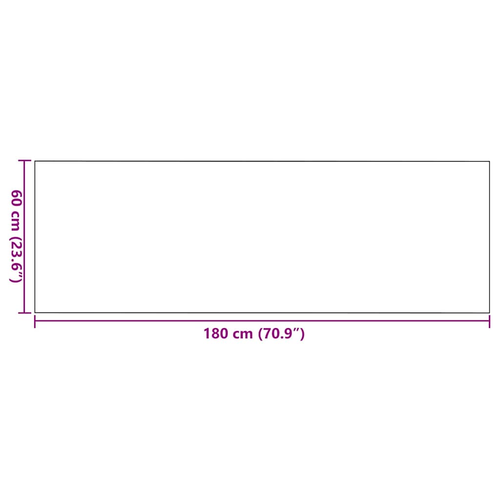 Durų kilimėlis Kita Pilka ir juoda 60 x 180 cm