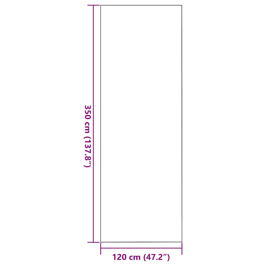 Durų kilimėlis Stačiakampis Smėlio 120x350 cm