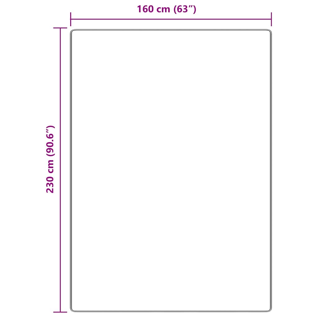 Neslystantis plaukuotas kilimas Ruda 160 x 230 cm PP