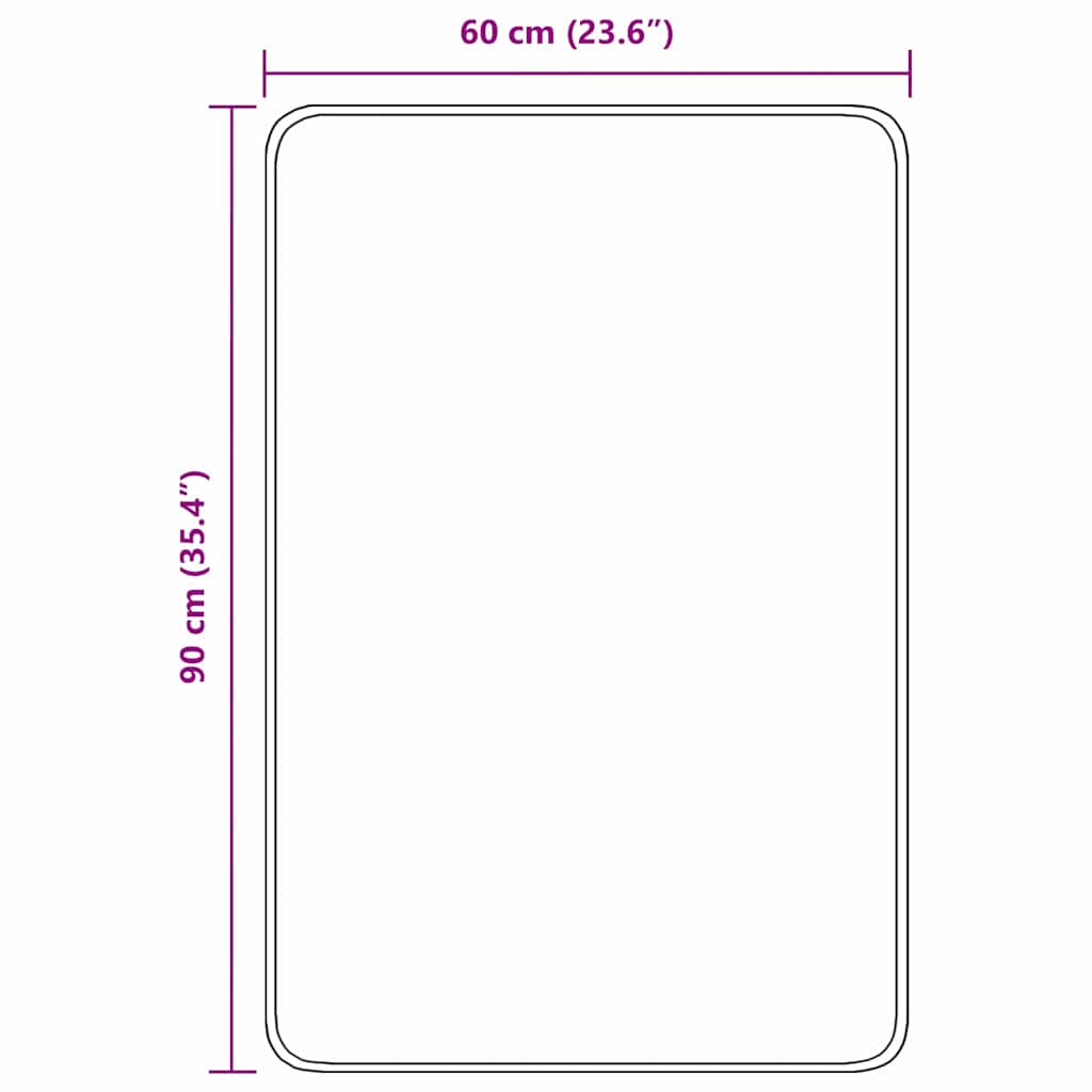 Neslystantis vonios kilimėlis Ruda 60 x 90 cm PP