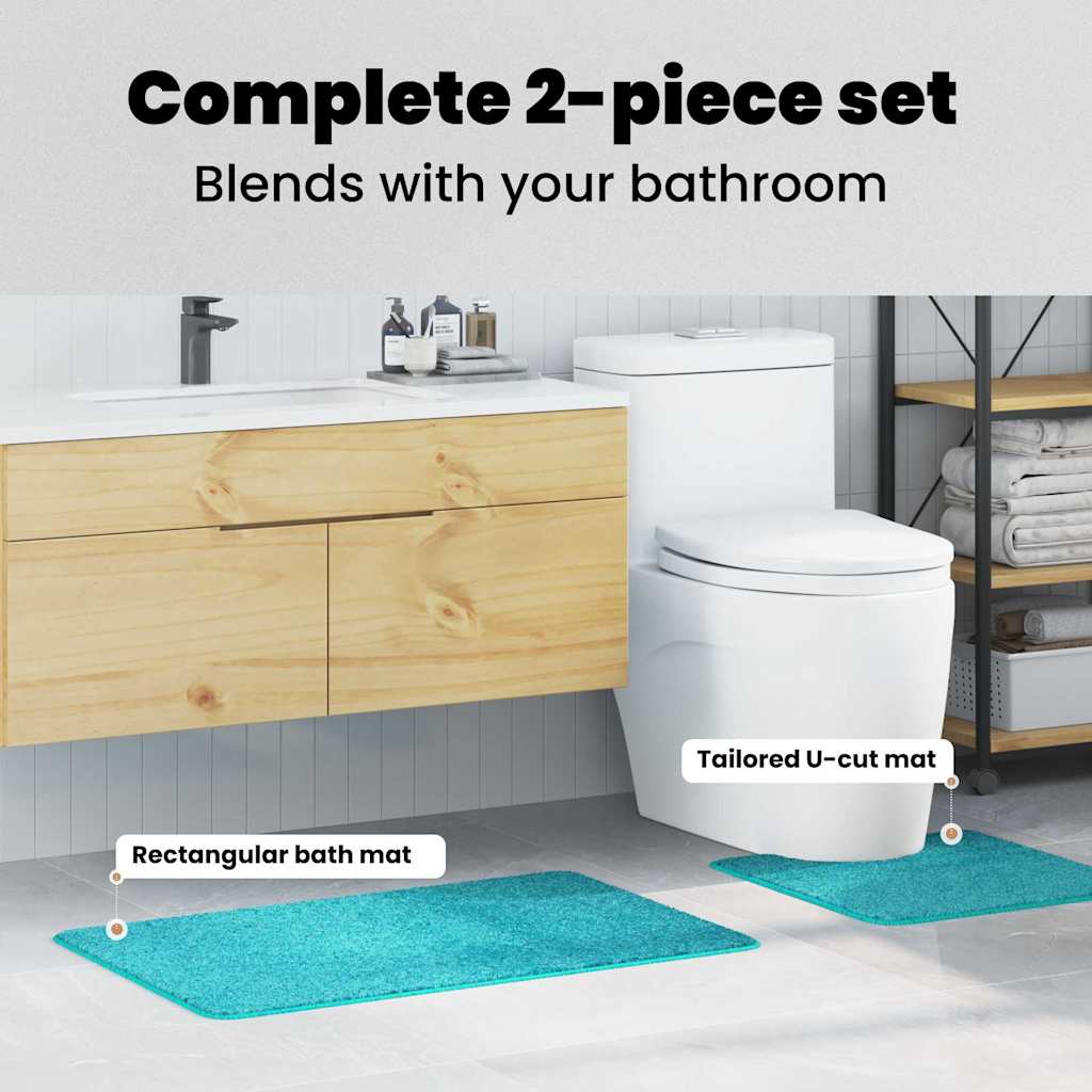 Antisklidus vonios kilimėlių rinkinys 2 pcs Turkio PP