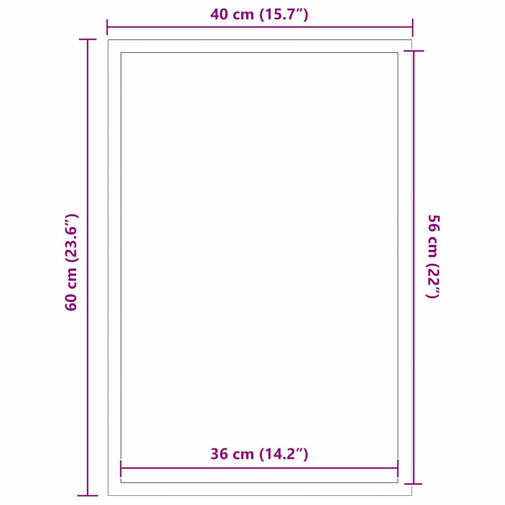 Durų kilimėlis Juoda, pilka 40 x 60 cm Polipropilenas, PVC