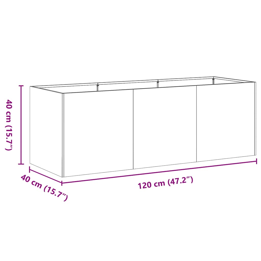 Lovelis, juodos spalvos, 120x40x40cm, šaltai valcuotas plienas