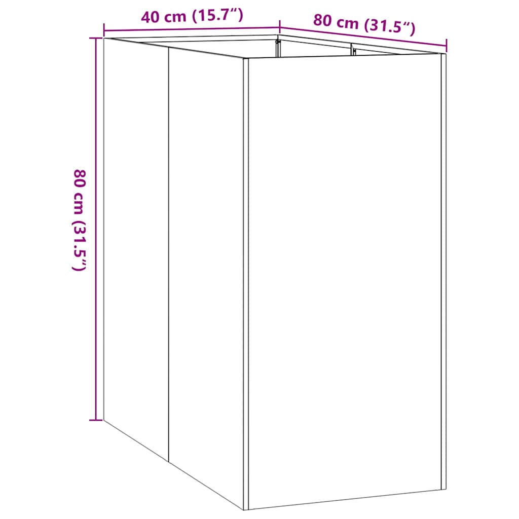 Lovelis, 40x80x80cm, galvanizuotas plienas