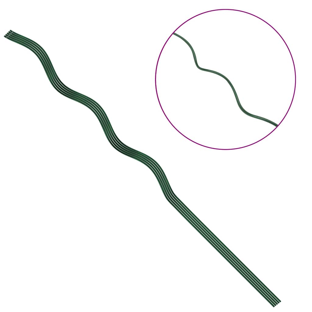 Spiraliniai augalų palaikymo stulpai 5 vnt 110 cm Plienas