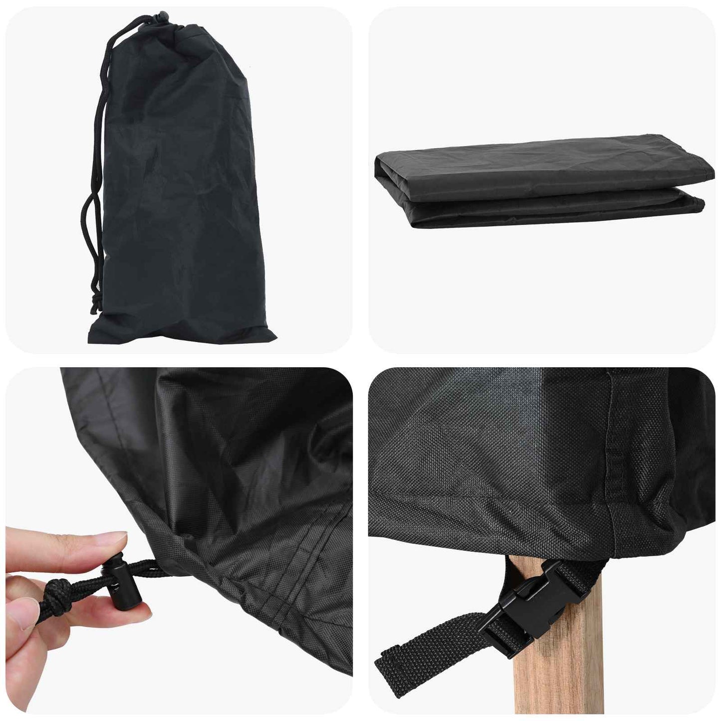 Lauko baldų uždangalas Juoda 250 x 210 x 90 cm 420D