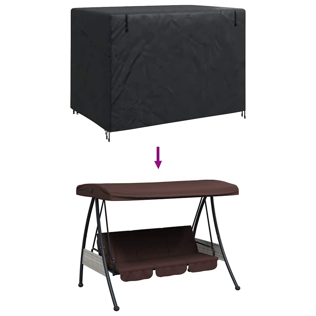 Lauko sūpynių uždangalas 220 x 150 x 150 cm 420D Oxford audinys