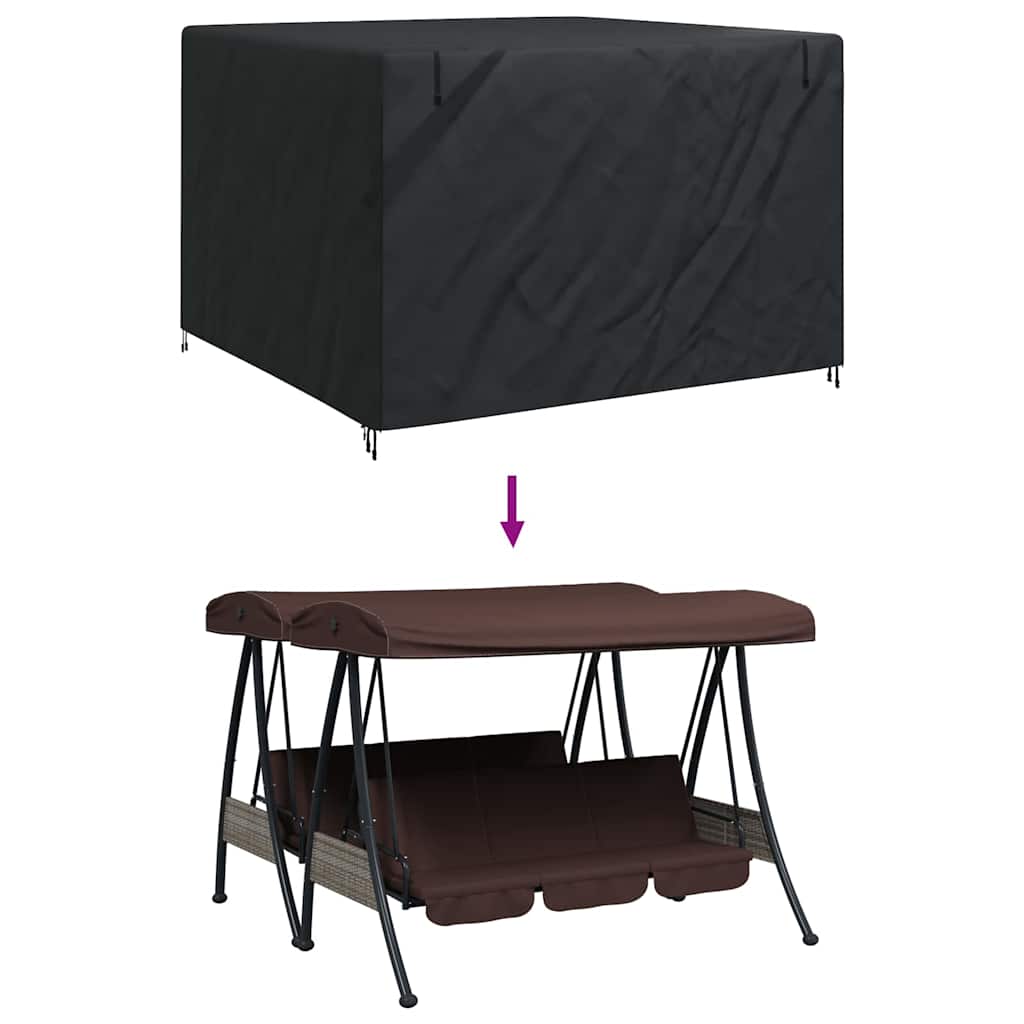 Lauko sūpynių uždangalas 250 x 250 x 160 cm 420D Oxford audinys