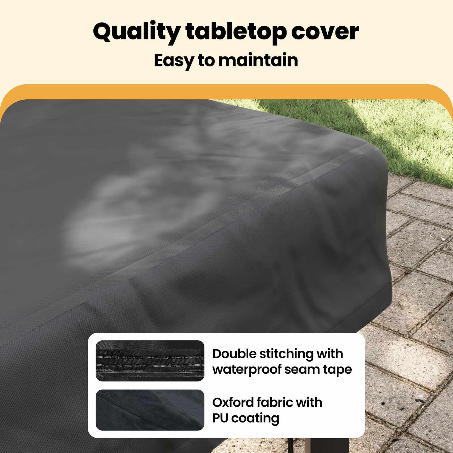 Lauko baldų uždangalas 82 x 82 x 15 cm 420D Oxford audinys