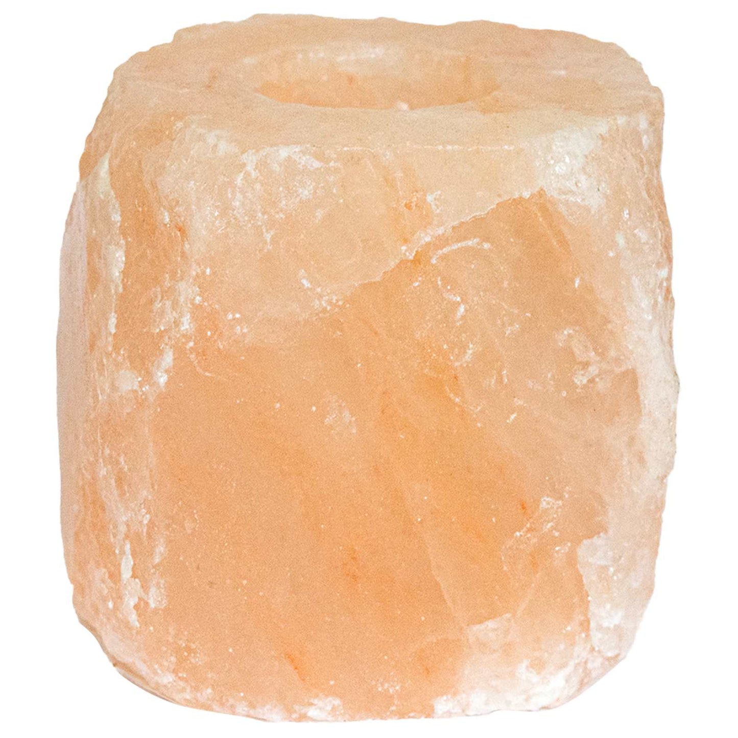 Druskos akmens tealight laikikliai Rožinė Druskos akmuo