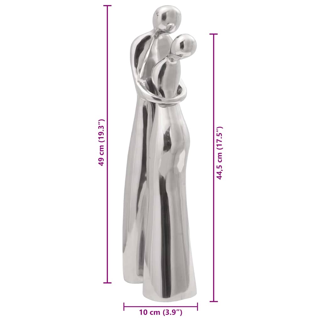 Skulptūra Sidabro 10 x 16 x 49 cm Aliuminis