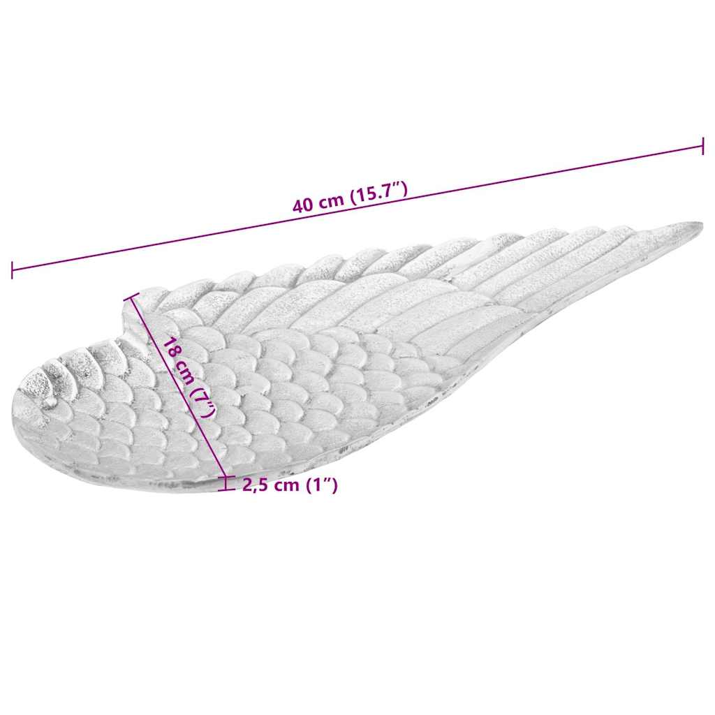 Vaisių krepšys 2 pcs Sidabro 40 x 18 x 4 cm Aliuminis