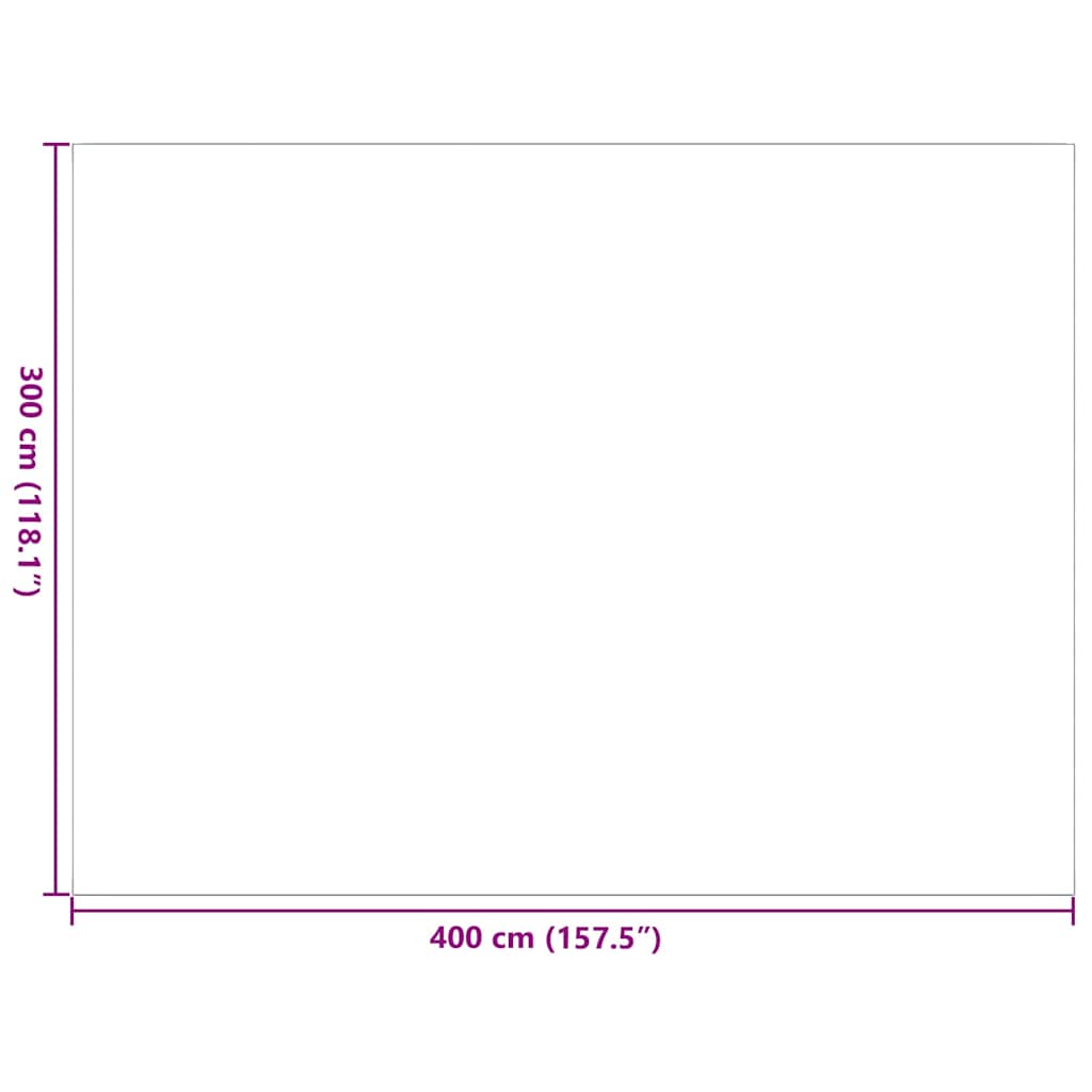 Lauko kilimas „Chevron“ ARAKIL Juoda ir pilka 400 X 300 cm