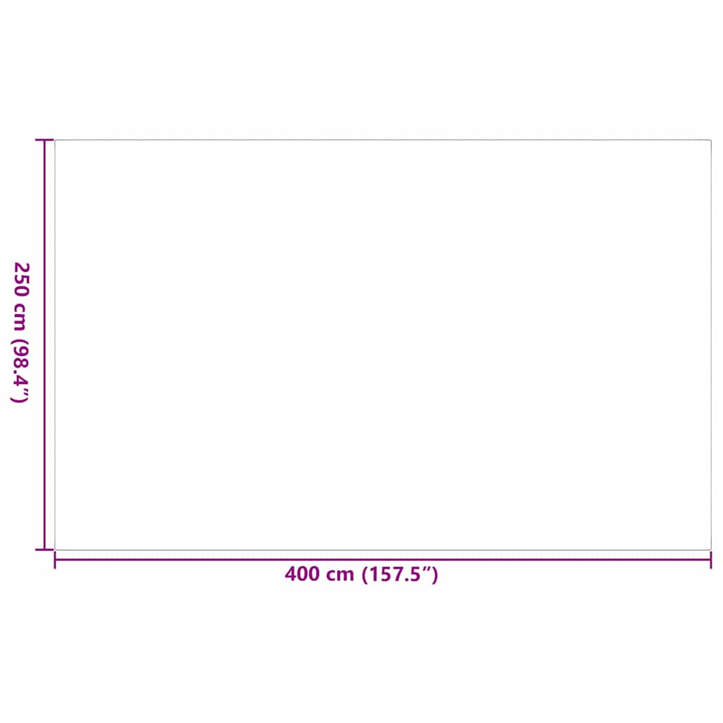 Lauko kilimas „Chevron“ ARAKIL Juoda ir pilka 400 x 250 cm
