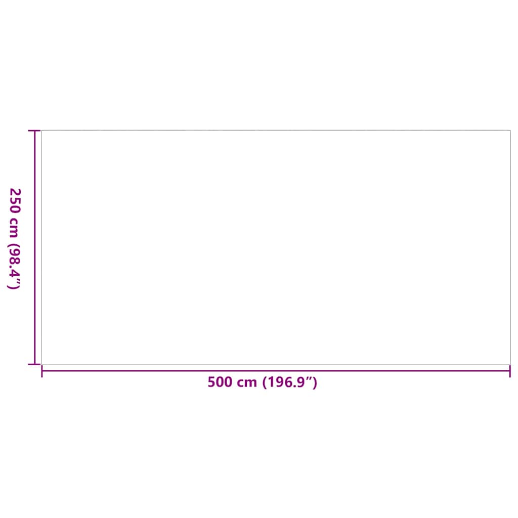 lauko kilimas 'ARAKIL'juodas ir pilkas 250x500 cm PP