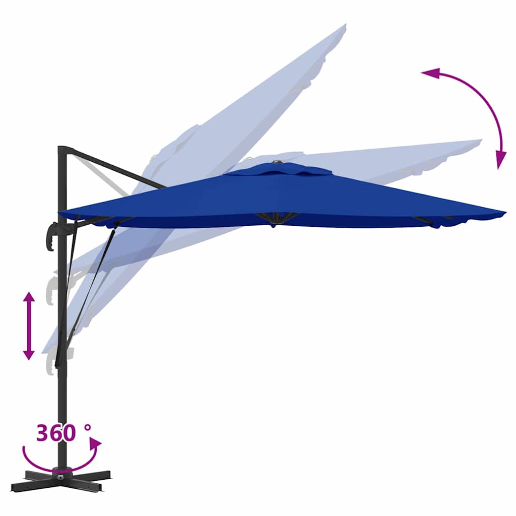 Cantilever Roma Pavėsinė Mėlyna 286x285x265 cm Aliuminis