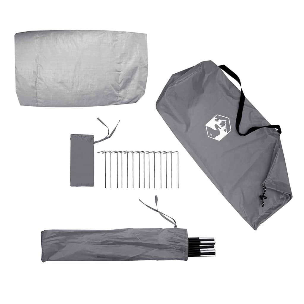 Tunelinė palapinė su stogu Pilka ir oranžinė 328 x 228 x 115 cm