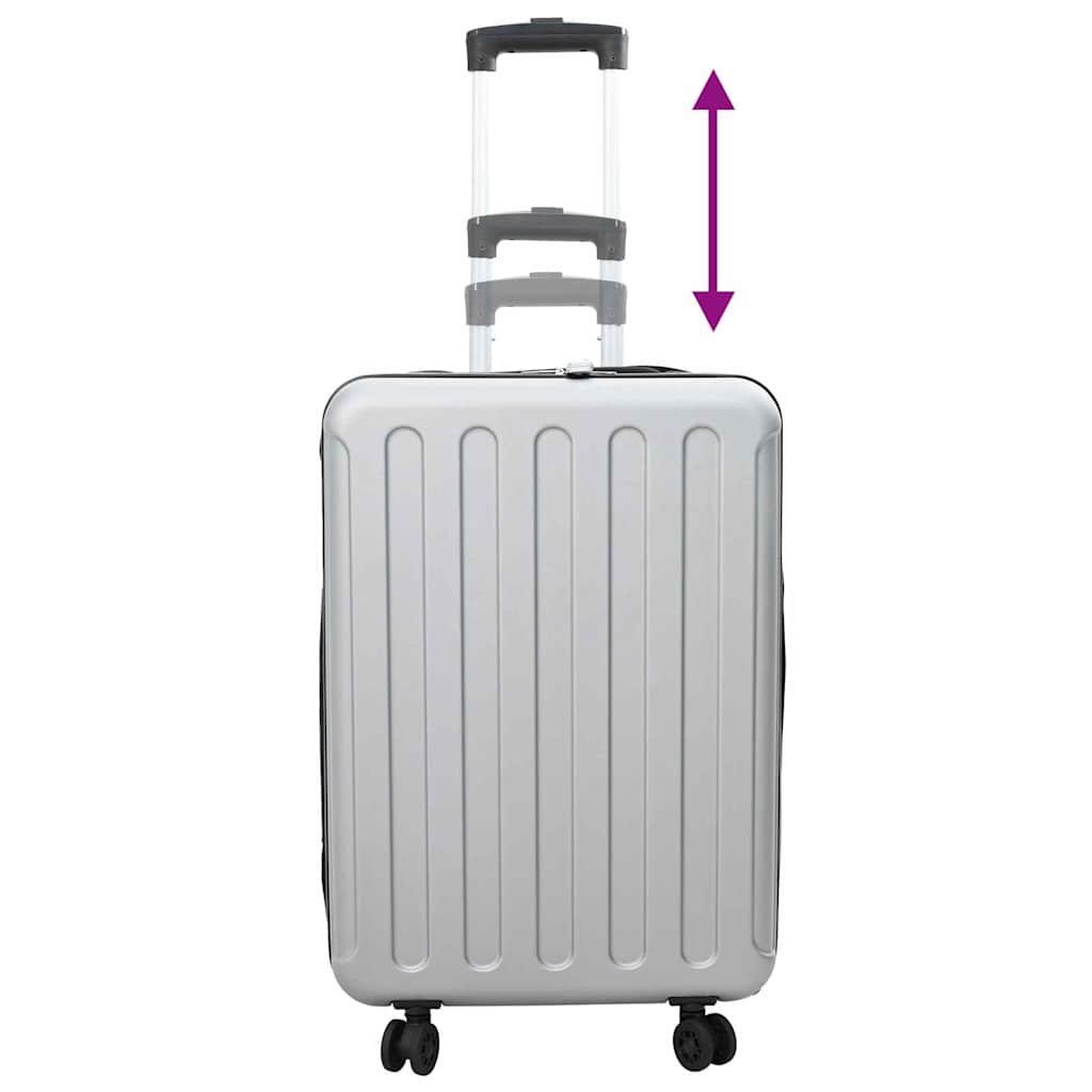 Lagaminas su užraktu Sidabro 43 x 27 x 66 cm ABS plastikas