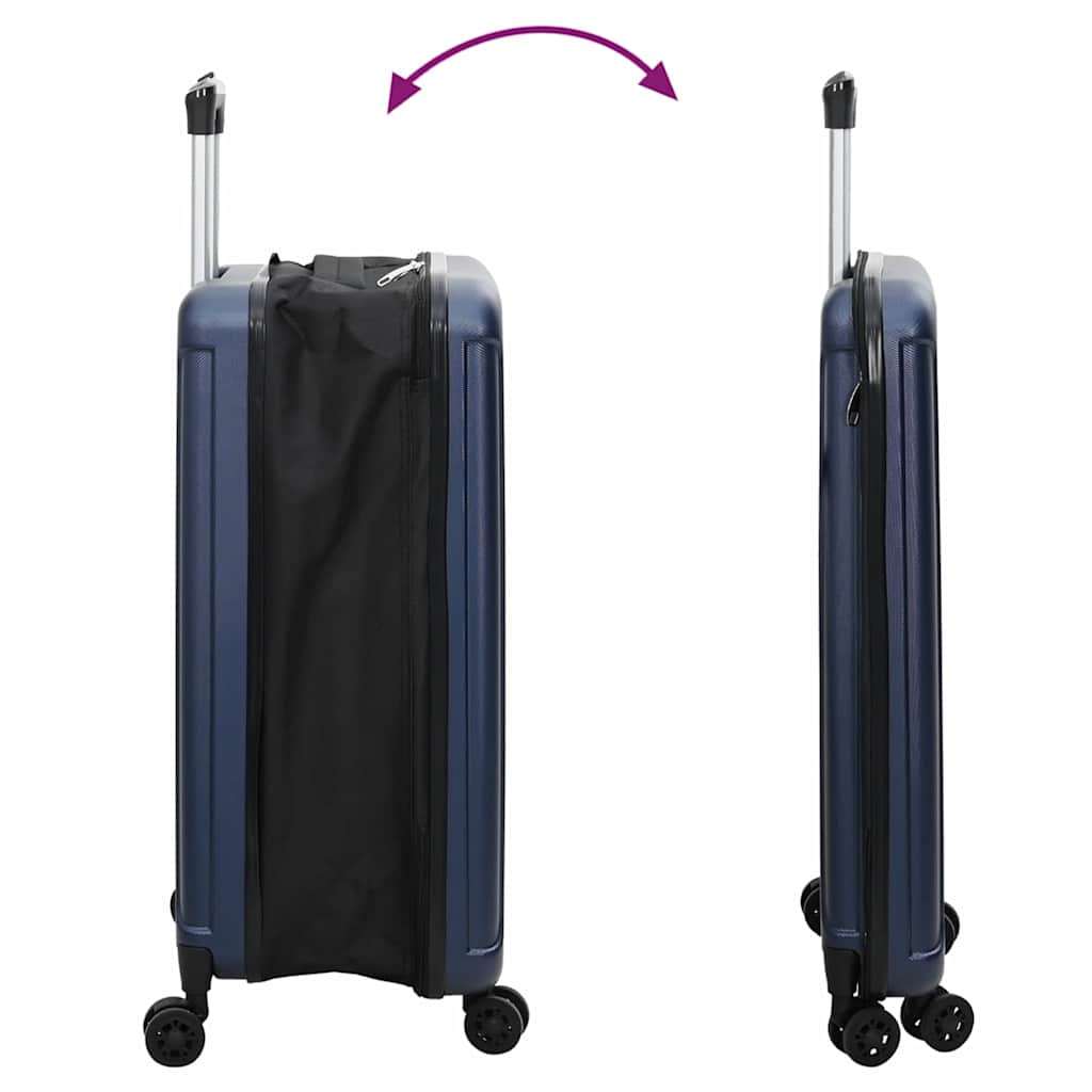 Lagaminas su užraktu Tamsi mėlyna 43 x 27 x 66 cm ABS plastikas