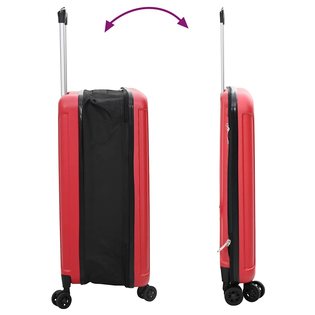 Lagaminas su užraktu Raudona 43 x 27 x 66 cm ABS plastikas