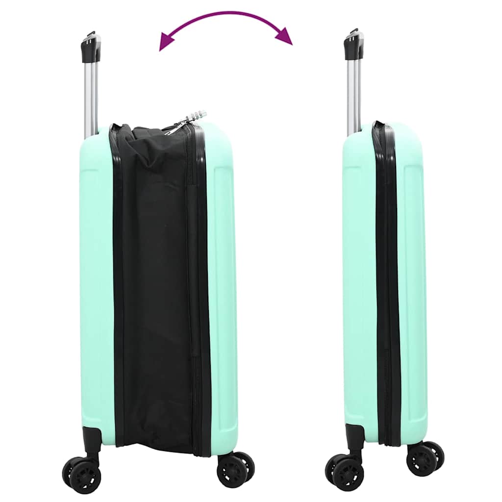 Lagaminas su užraktu Mėtų žalia 43 x 27 x 66 cm ABS plastikas