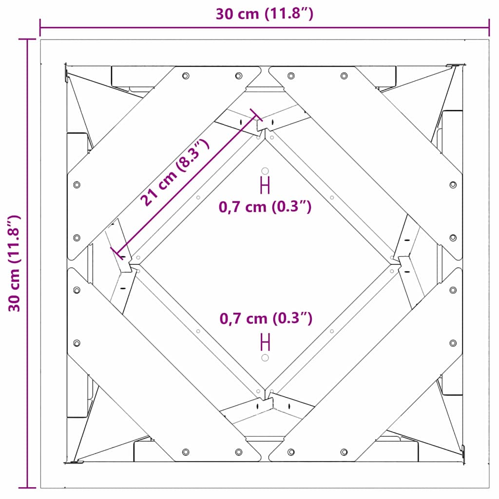 Lovelis Sidabro 30 x 30 x 75 cm Cinkuota plienas