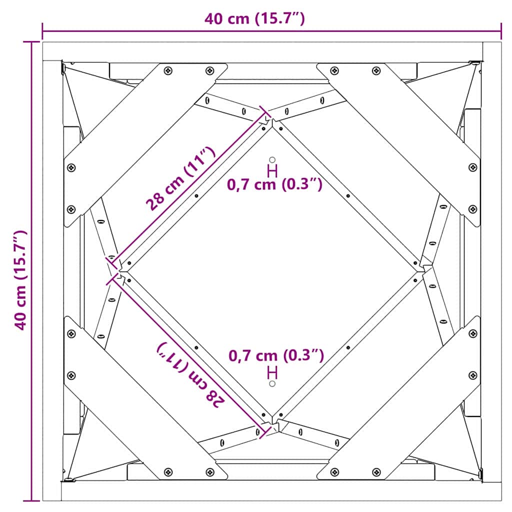 Lovelis Sidabro 40 x 40 x 75 cm Cinkuota plienas